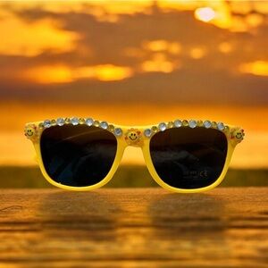 Sunglasses Yellow Designed Smiley